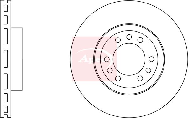 Apec DSK2893 Brake Disc - 1