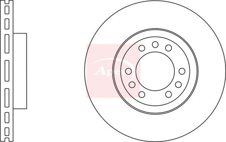 Apec DSK2893 Brake Disc - 1