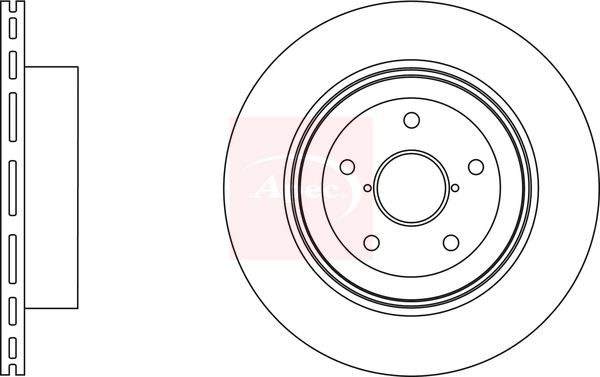 Apec DSK2895 Brake Disc - 1