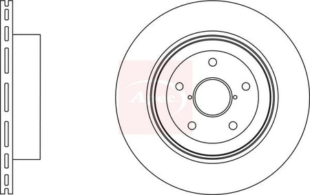 Apec DSK2895 Brake Disc - 1