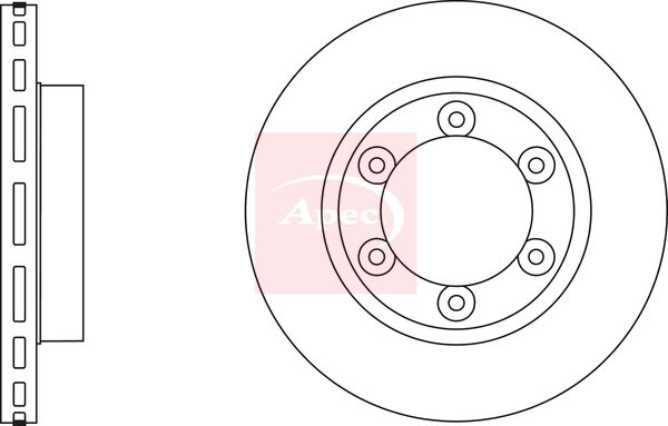 Apec DSK2896 Brake Disc - 1