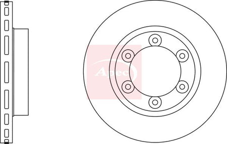 Apec DSK2896 Brake Disc - 1