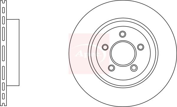 Apec DSK2899 Brake Disc - 1