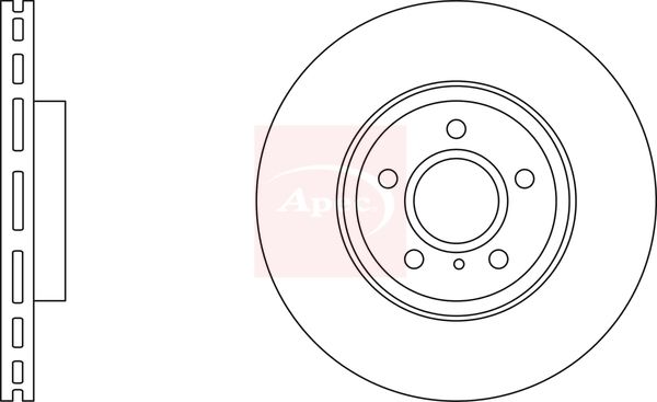 Apec DSK2901 Brake Disc - 1
