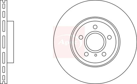 Apec DSK2901 Brake Disc - 1