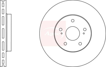 Apec DSK2902 Brake Disc - 1