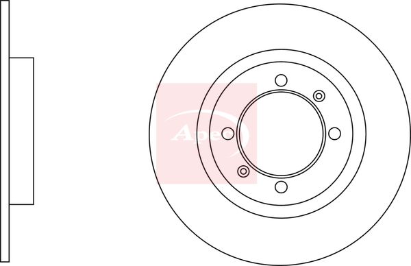 Apec DSK2903 Brake Disc - 1