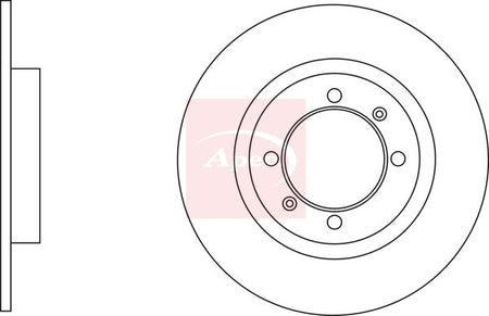 Apec DSK2903 Brake Disc - 1