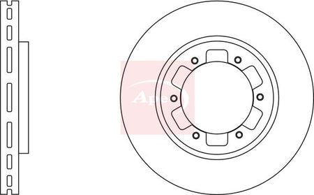 Apec DSK2906 Brake Disc - 1
