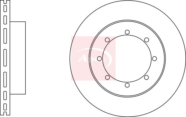 Apec DSK2909 Brake Disc - 1