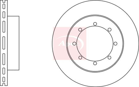 Apec DSK2909 Brake Disc - 1
