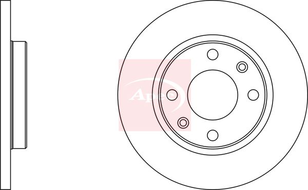 Apec DSK290 Brake Disc - 2
