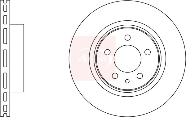 Apec DSK2910 Brake Disc - 1
