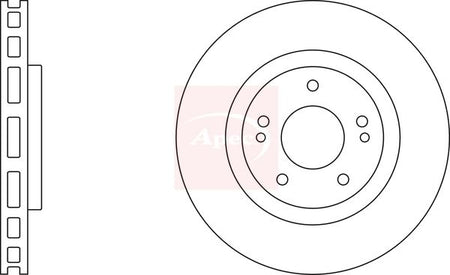 Apec DSK2913 Brake Disc - 1