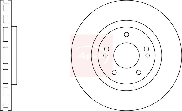 Apec DSK2913 Brake Disc - 1
