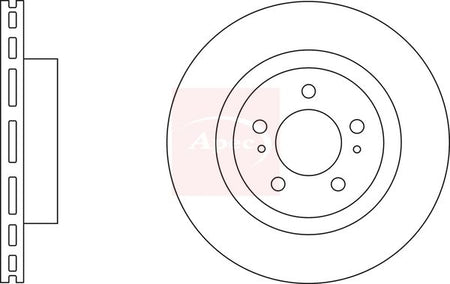 Apec DSK2914 Brake Disc - 1