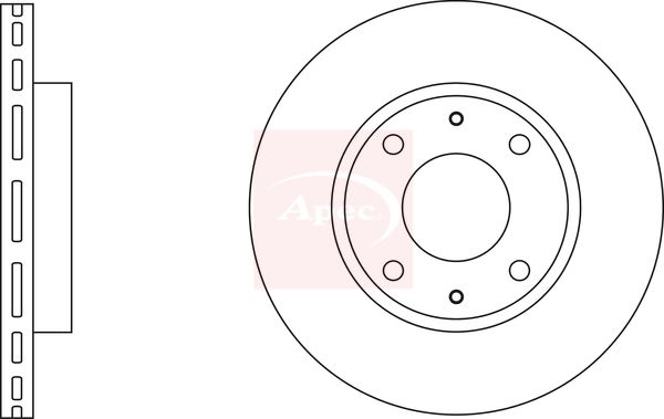 Apec DSK2916 Brake Disc - 1