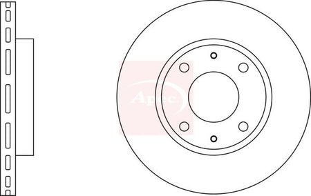 Apec DSK2916 Brake Disc - 1