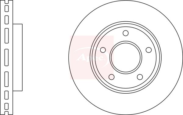 Apec DSK2920 Brake Disc - 1