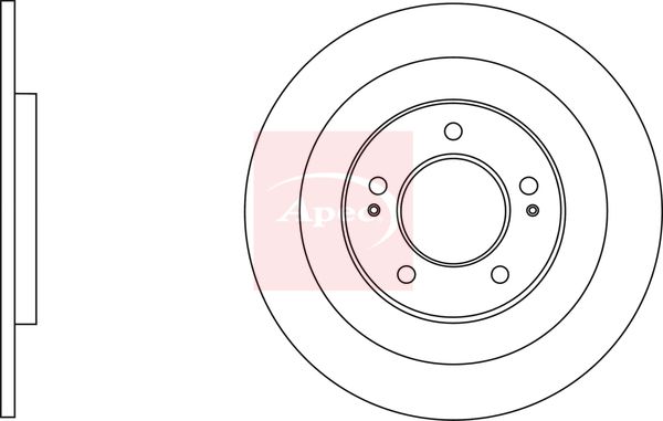 Apec DSK2923 Brake Disc - 1