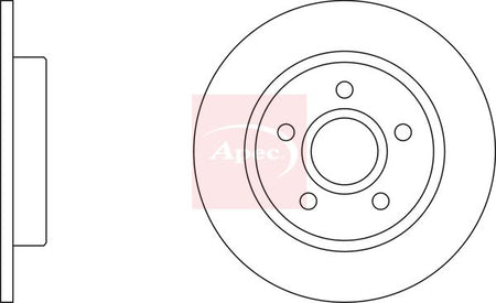 Apec DSK2926 Brake Disc - 1