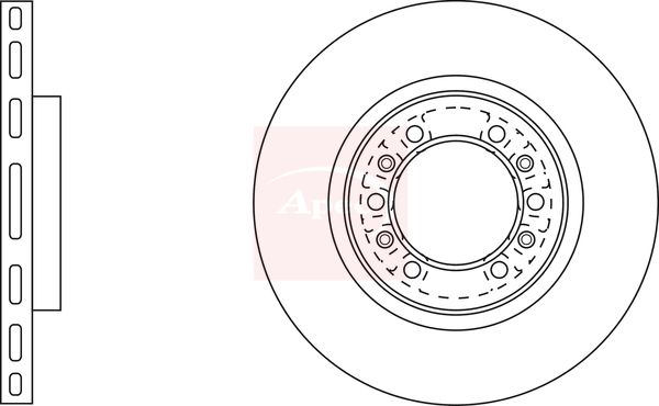 Apec DSK2931 Brake Disc - 1