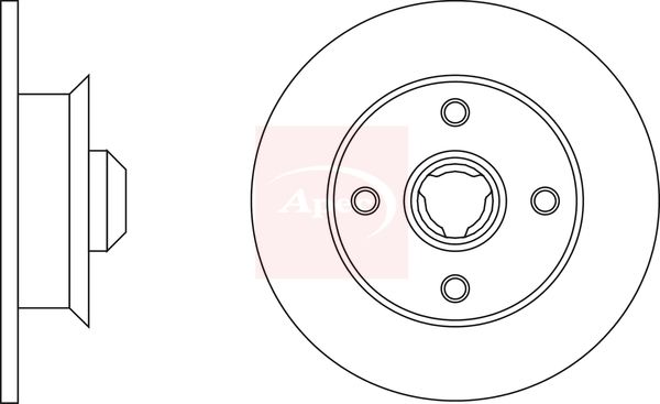 Apec DSK2932 Brake Disc - 1