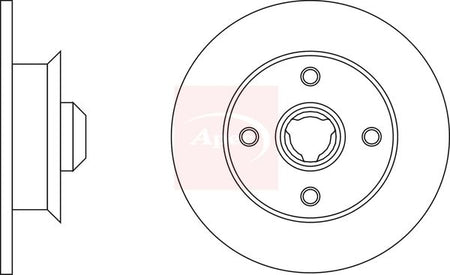 Apec DSK2932 Brake Disc - 1