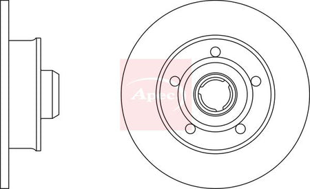 Apec DSK2933 Brake Disc - 1