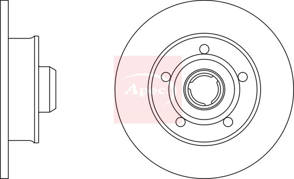 Apec DSK2933 Brake Disc - 1