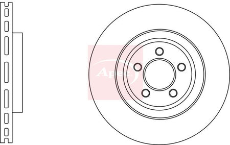 Apec DSK2937 Brake Disc - 1
