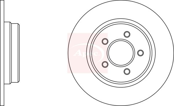 Apec DSK2938 Brake Disc - 1