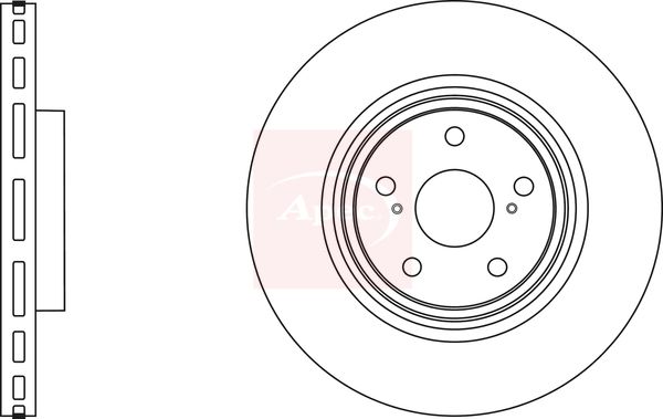 Apec DSK2942 Brake Disc - 1