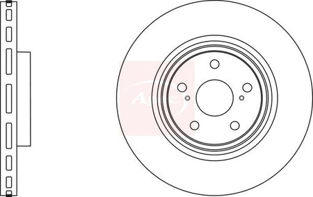 Apec DSK2942 Brake Disc - 1