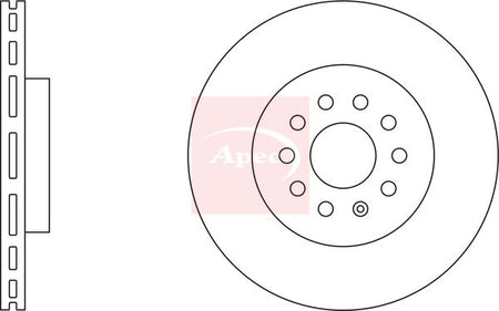 Apec DSK2951 Brake Disc - 1