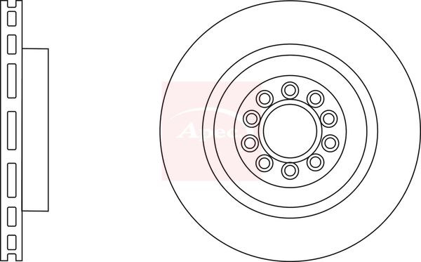 Apec DSK2952 Brake Disc - 1
