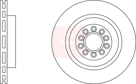 Apec DSK2952 Brake Disc - 1