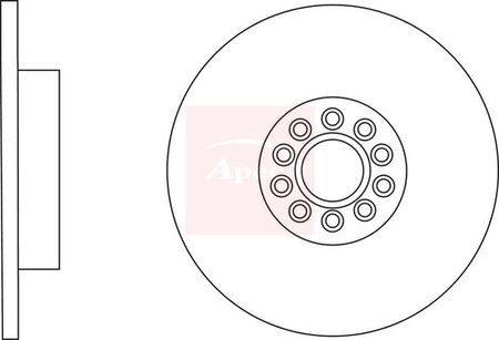 Apec DSK2953 Brake Disc - 1