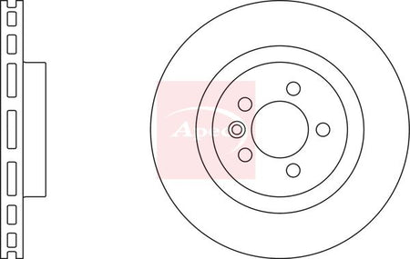Apec DSK2954 Brake Disc - 1