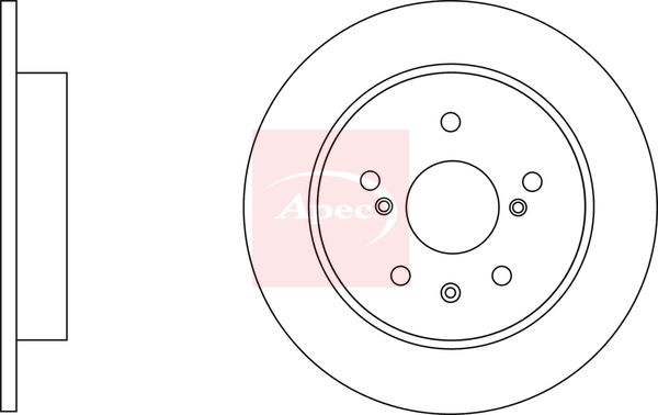 Apec DSK2957 Brake Disc - 1