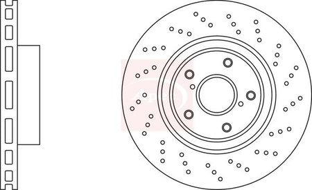 Apec DSK2961 Brake Disc - 1