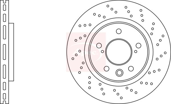 Apec DSK2962 Brake Disc - 1