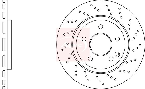 Apec DSK2963 Brake Disc - 1
