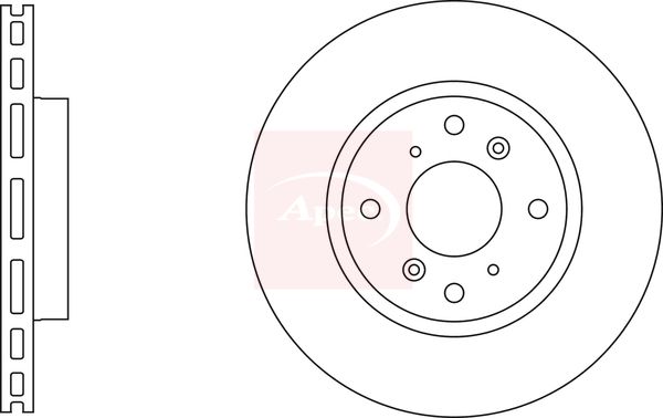 Apec DSK2964 Brake Disc - 1