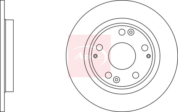 Apec DSK2965 Brake Disc - 1