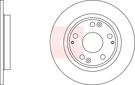 Apec DSK2965 Brake Disc - 1