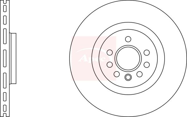 Apec DSK2966 Brake Disc - 1