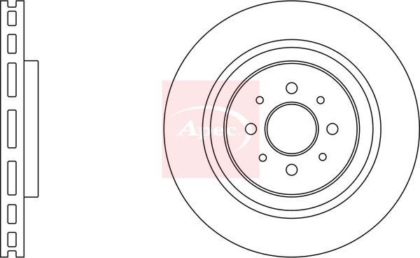 Apec DSK2967 Brake Disc - 1