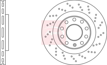 Apec DSK2971 Brake Disc - 1