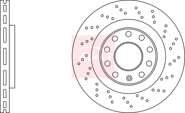 Apec DSK2971 Brake Disc - 1